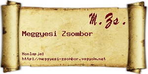 Meggyesi Zsombor névjegykártya